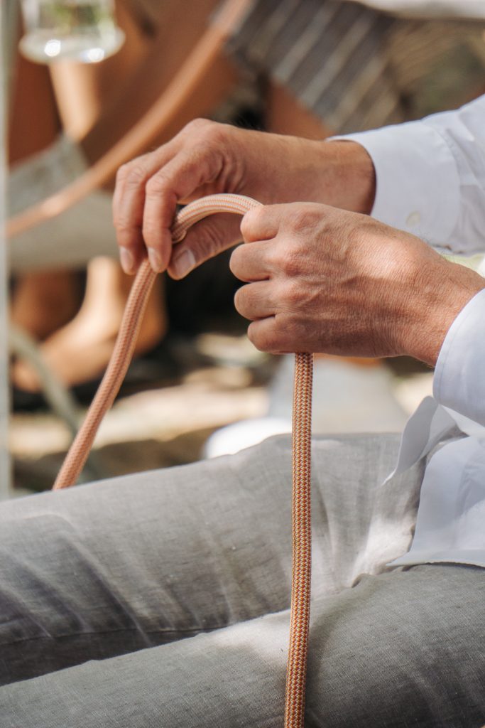 Detailaufnahme eines Gastes.